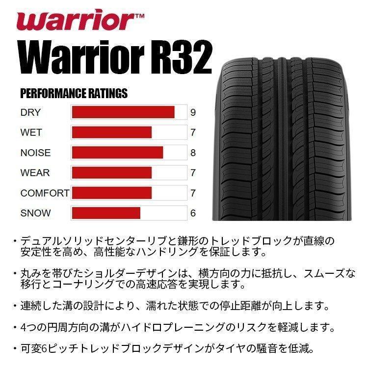 4本セット 215/55R17 2023年製 Warrior ウォーリア R32 215/55-17 94V サマータイヤ 新品4本価格｜tireshop4u｜03