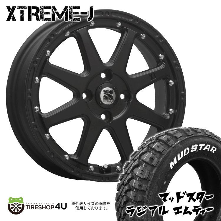 MLJ タイヤホイール4本セット XTREME-J 15x4.5J 4/100 +43 FBK MUDSTAR 