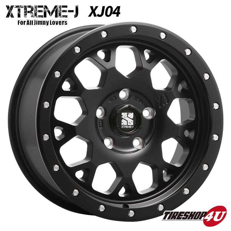 タイヤホイール4本セット XTREME-J XJ04 16x8.0J 5/114.3 +18 SB 