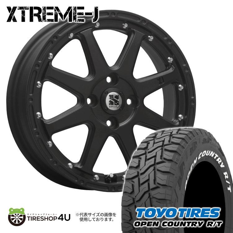 MLJ タイヤホイール4本セット XTREME-J 15x4.5J 4/100 +43 FBK