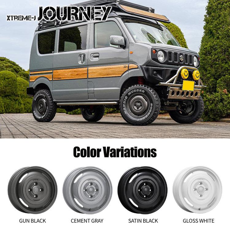 XTREME-J JOURNEY 14x4.5J 4/100 +43 ガンブラック 軽バン/軽トラ/軽カー 新品ホイール1本価格 【代引き不可】｜tireshop4u｜02