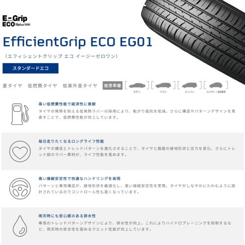 新品 2本 グッドイヤー EG01 165/65R14 14インチ 夏用 サマータイヤ