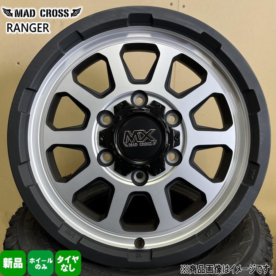 4本セット 15インチ 200系 ハイエース 6.0J +33 6/139.7 MAD CROSS RANGER新品 ホイールのみ ...
