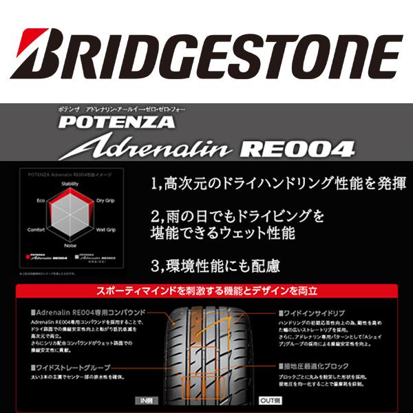 205/55R16 サマータイヤホイールセット プリウス etc (BRIDGESTONE POTENZA RE004 & SCHNEIDER SQ27 5穴 100)｜tireshop｜05