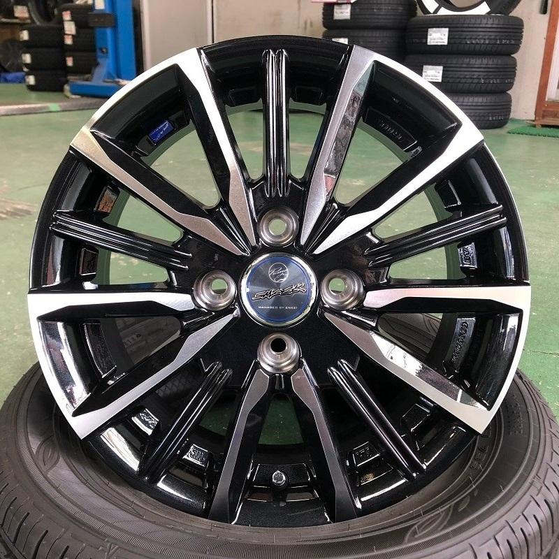 165/70R14 アクア スイフト ブリヂストン ニューノ ヴァルキリー 14インチ 5.5J +43 4H100P サマータイヤ ホイールセット 4本｜tireshop｜02