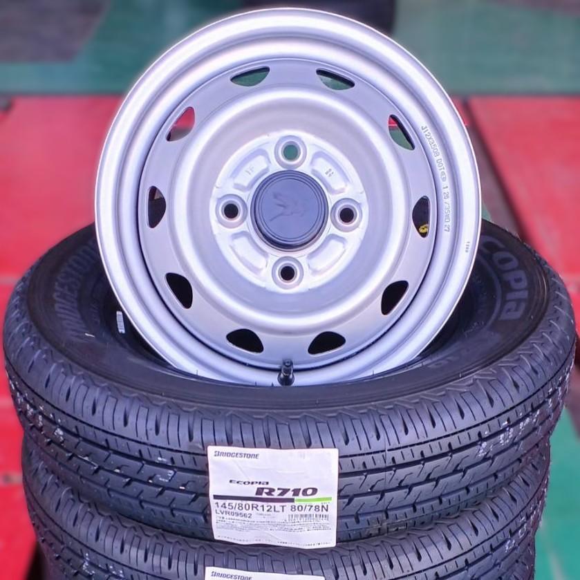 エコピア 2026年製 ブリヂストン タイヤ R710 145/80R12 80/78 6PR相当 
