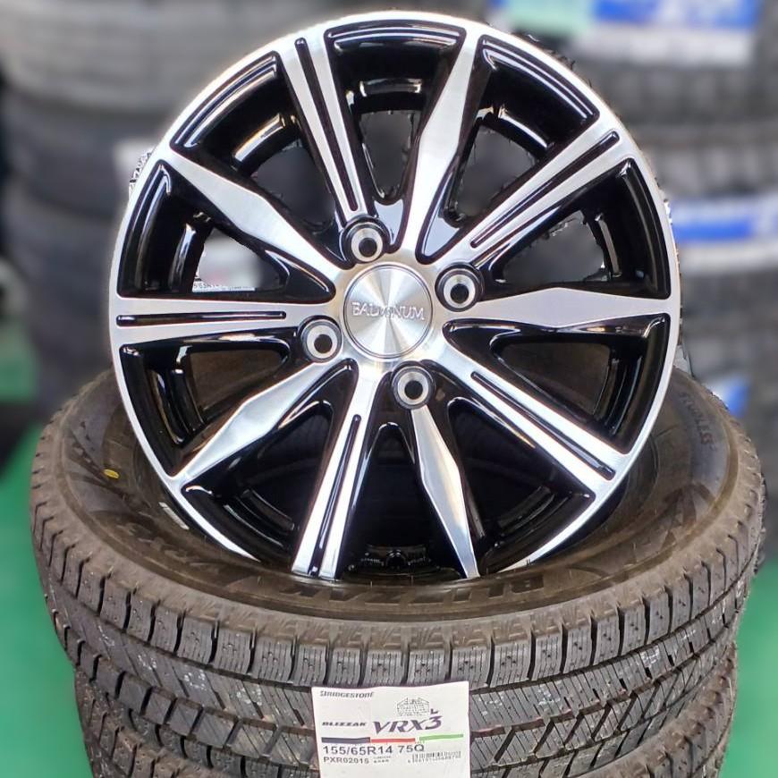 ブリザック VRX3 155/65R14 75Q ブリヂストン スタッドレスタイヤ 