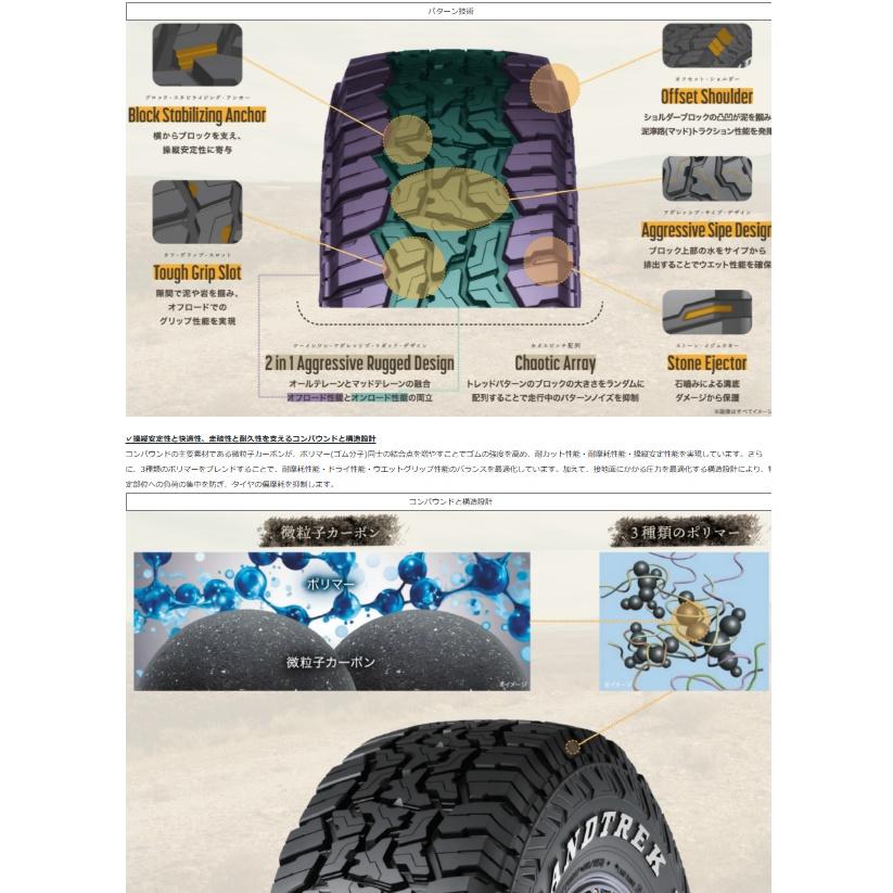 GRANDTREK ダンロップ R/T01 LT 225/65R17 107/103Q DUNLOP グラン