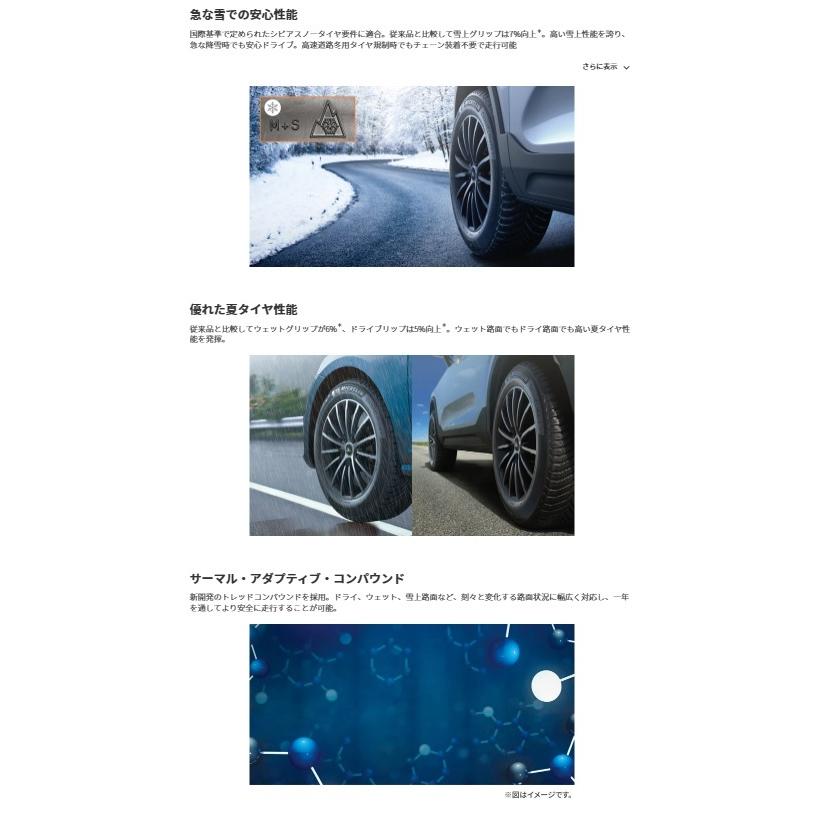 ミシュラン クロスクライメート2  185/65R15 92V XL MICHELIN CROSSCLIMATE 2 オールシーズンタイヤ  タイヤ単品１本価格｜tirestageshounan｜03