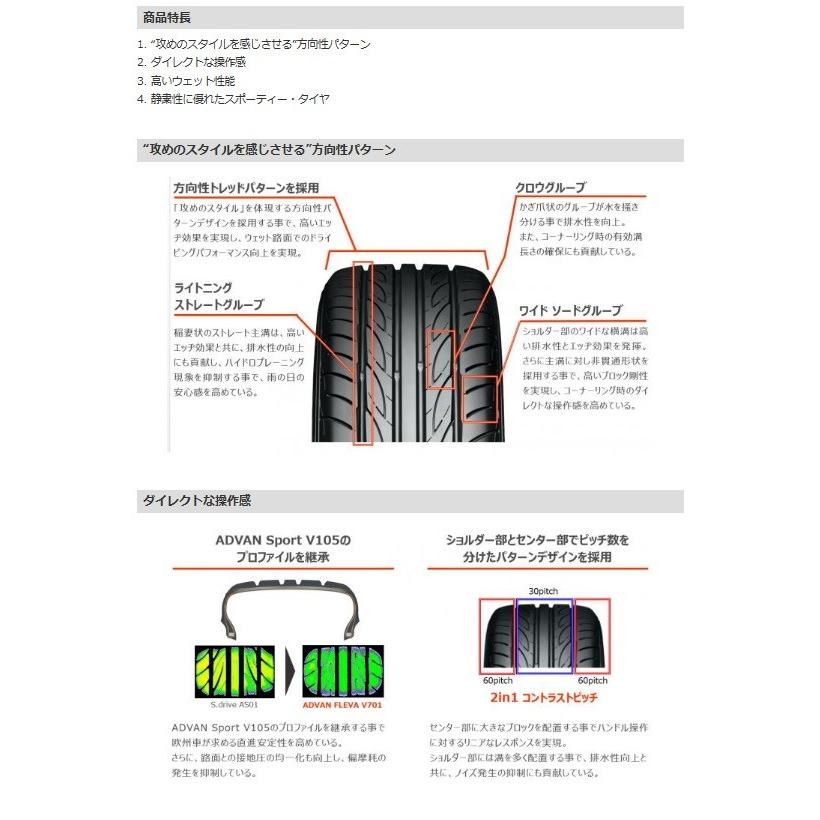 ヨコハマタイヤ（YOKOHAMA TIRE） ヨコハマ アドバン ADVAN FLEVA V701