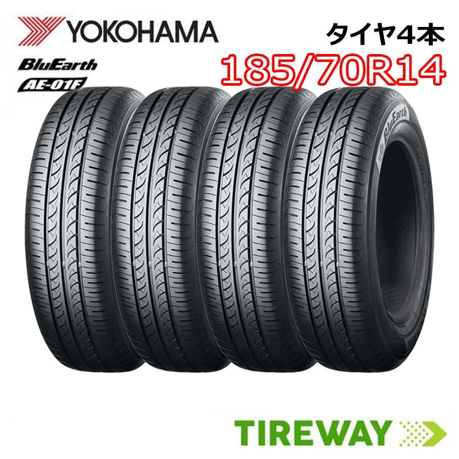 BluEarth 4本 サマータイヤ ヨコハマ ブルーアース AE-01F 185/70R14 