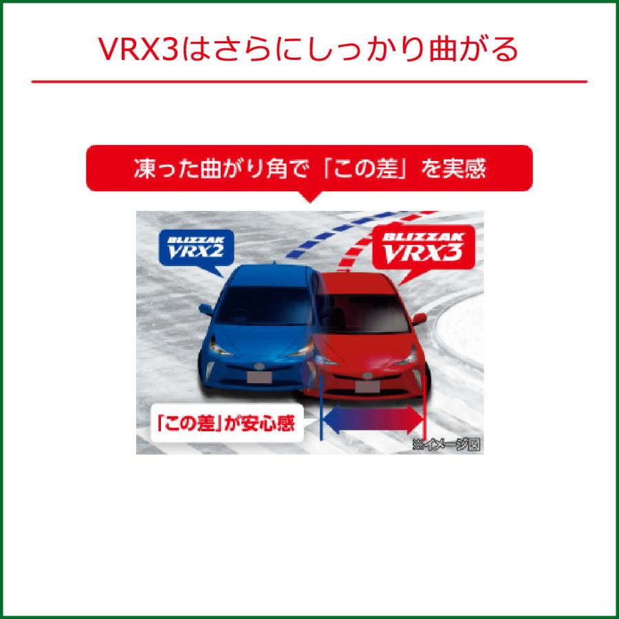 225/40R19 89Q VRX3 ブリザック ブリヂストン 19インチ 【乗用車用スタッドレスタイヤ】の画像