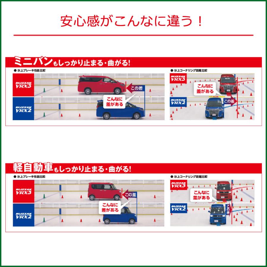 225/40R19 89Q VRX3 ブリザック ブリヂストン 19インチ 【乗用車用スタッドレスタイヤ】の画像