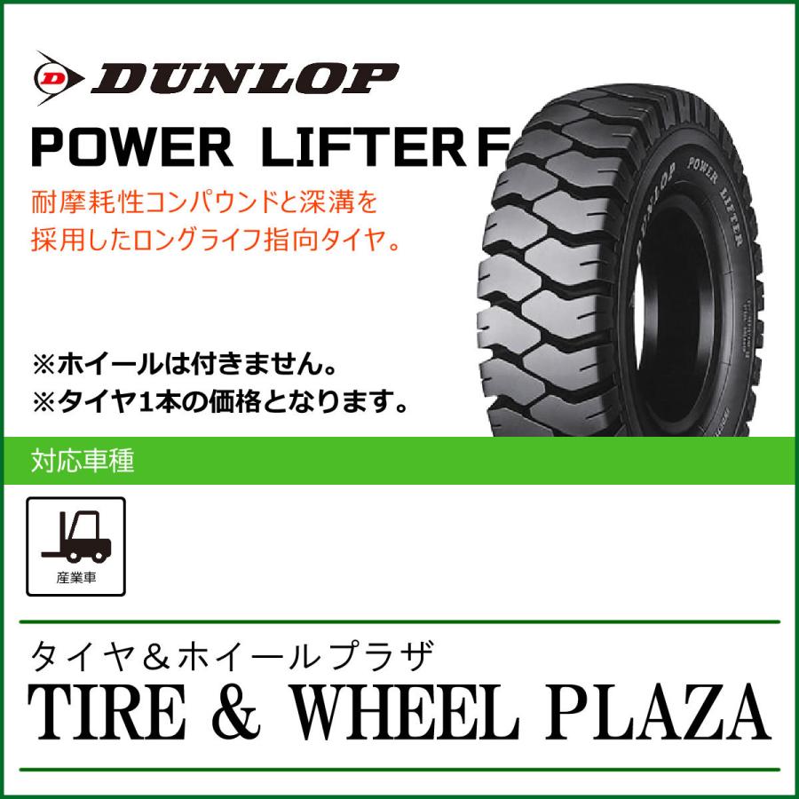 【フォークリフト用タイヤ】250-15 16PR ダンロップ パワーリフター POWER LIFTER F W/T
