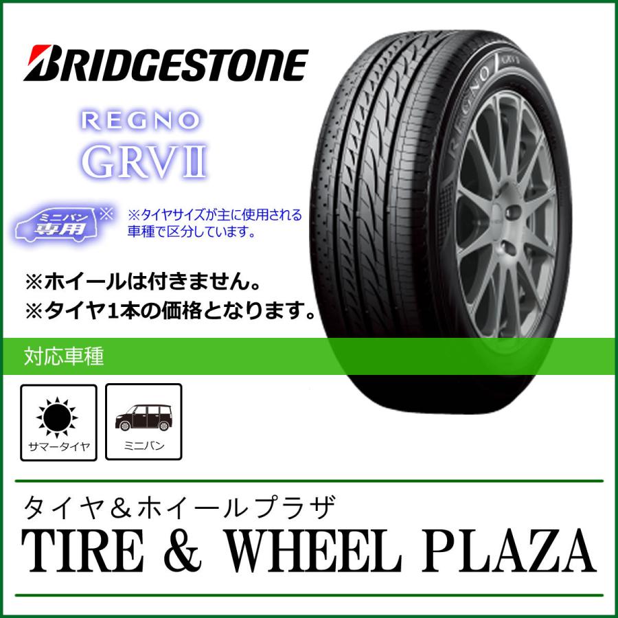 愛用 タイヤ4本 BRIDGESTONE ブリヂストン REGNO レグノ GRVII GRV2