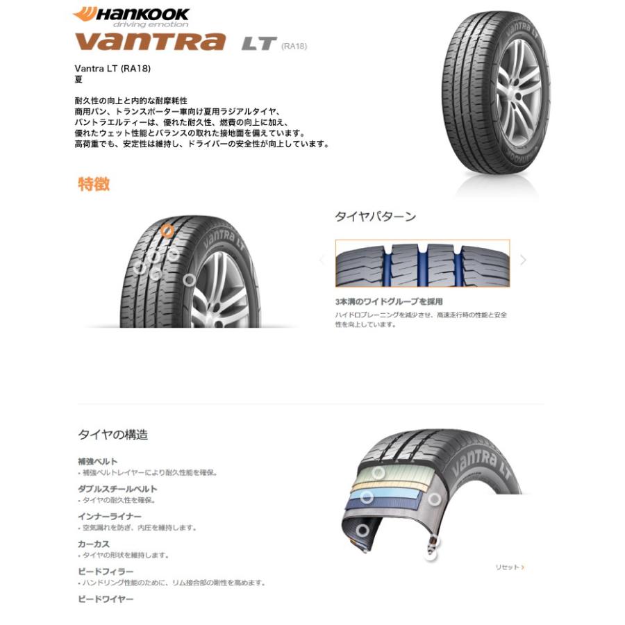 ハンコック 185R14 8PR バントラエルティー RA18 夏サマータイヤ単品1  