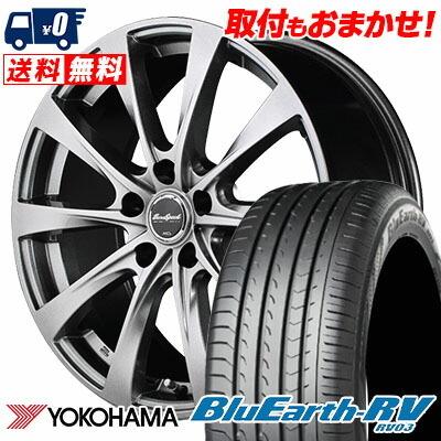 235/50R18 101V ヨコハマ ブルーアース RV03 EUROSPEED F10 サマータイヤホイール4本セット