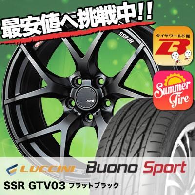 225/45R17 94V XL ルッチーニ ヴォーノ スポーツ SSR GTV03 サマータイヤホイール4本セット｜tireworldkan