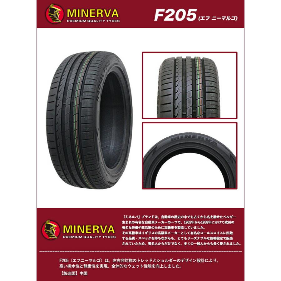 MINERVA 245/40R20 99Y XL ミネルバ F205 WEDS kranze Schritt MINERVA 245/40R20 99Y XL ミネルバ F205 WEDS kranze Schritt