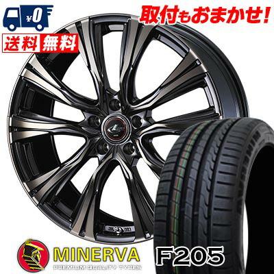 MINERVA 215/35R18 84W XL ミネルバ F205 WEDS LEONIS VR サマータイヤホイール4本セット : タイヤ ...