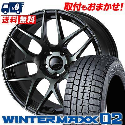 215/60R17 96Q ダンロップ WINTER MAXX 02 WM02 WedsSport SA 