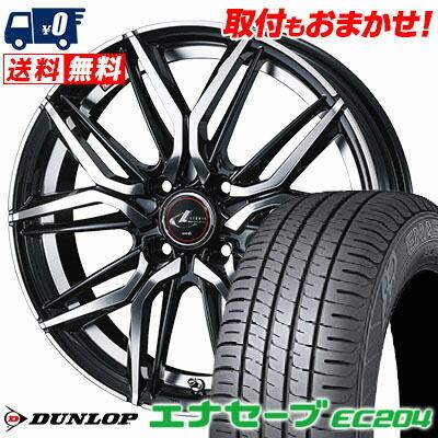 165/50R16 75V ダンロップ エナセーブ EC204 LEONIS LM サマータイヤホイール4本セット｜tireworldkan