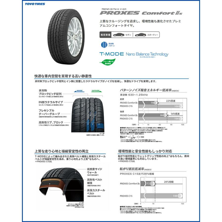 245/45R20 103W XL  TOYO TIRES PROXES ComfortIIs HOMURA 2×9R サマータイヤ ホイール4本セット｜tireworldkan｜02