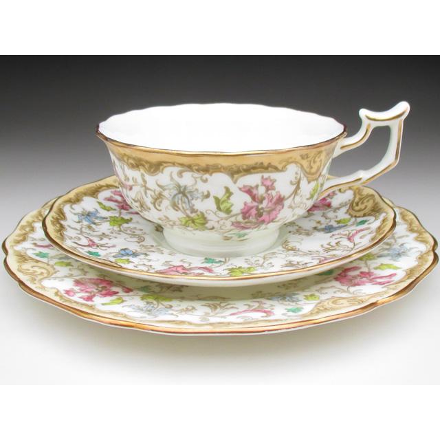 コウルドン 金彩花唐草 トリオ カップ ソーサー プレート アンティーク 1905年 ｃ Ca076 アンティーク陶磁器 ちるんはうす 通販 Yahoo ショッピング