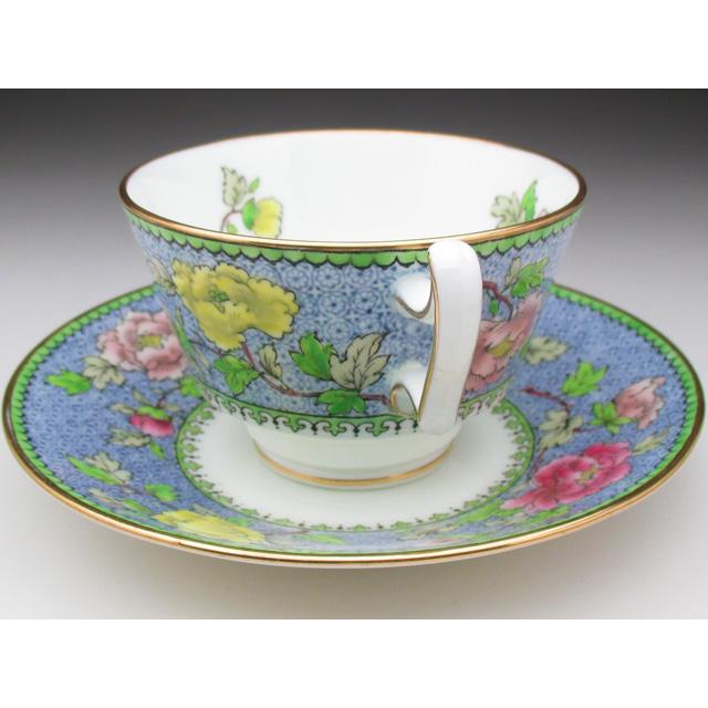 コウルドン 金彩花絵 カップ＆ソーサー アンティーク 1905年 (c 