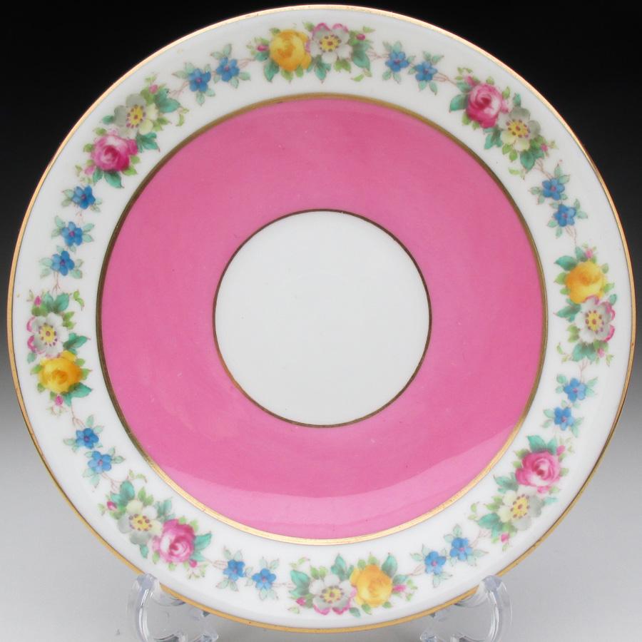 コウルドン プレート 皿 1客 金彩 薔薇 ローズ アンティーク 【公式通販】