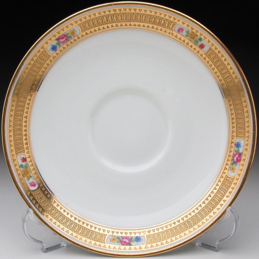 コウルドン 金彩花文 カップ＆ソーサー アンティーク 1905年 (d