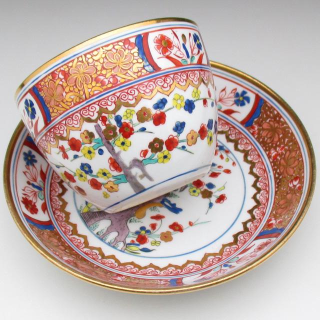スポード 金彩イマリ文 カップ＆ソーサー アンティーク 1800年代 