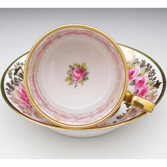 コープランド 金彩連薔薇文 カップ＆ソーサー アンティーク 1900年 (c 