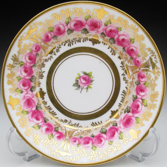 コープランド 金彩連薔薇文 カップ＆ソーサー アンティーク 1900年 (c 