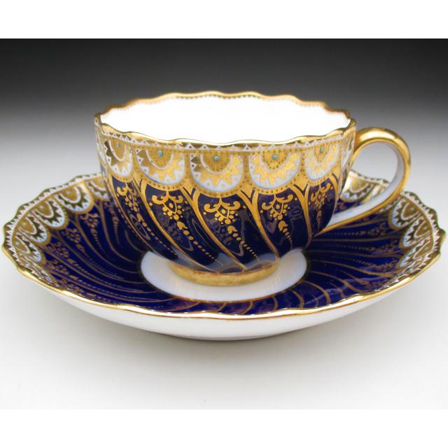 Spode コープランド コバルト金彩ジュール カップ&ソーサー Spode コープランド コバルト金彩ジュール カップ&ソーサー