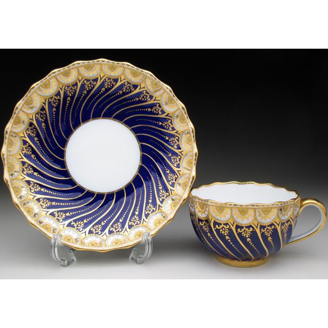 Spode コープランド コバルト金彩ジュール カップ&ソーサー Spode コープランド コバルト金彩ジュール カップ&ソーサー