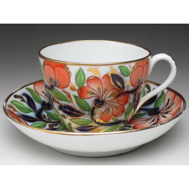 コールポート 伊万里文 カップ＆ソーサー アンティーク 19世紀初め  