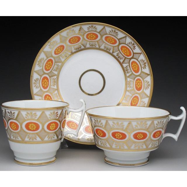 WEDGWOOD コールポート 金彩花文 ティー＆コーヒーカップ＆ソーサー 