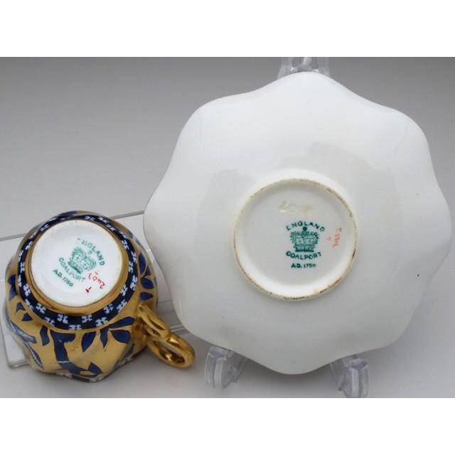 WEDGWOOD コールポート 金彩竹雀絵 カップ&ソーサー WEDGWOOD コールポート 金彩竹雀絵 カップ&ソーサー