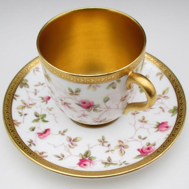 コールポート 金彩薔薇文 キャビネット カップ&ソーサー コールポート 金彩薔薇文 キャビネット カップ&ソーサー