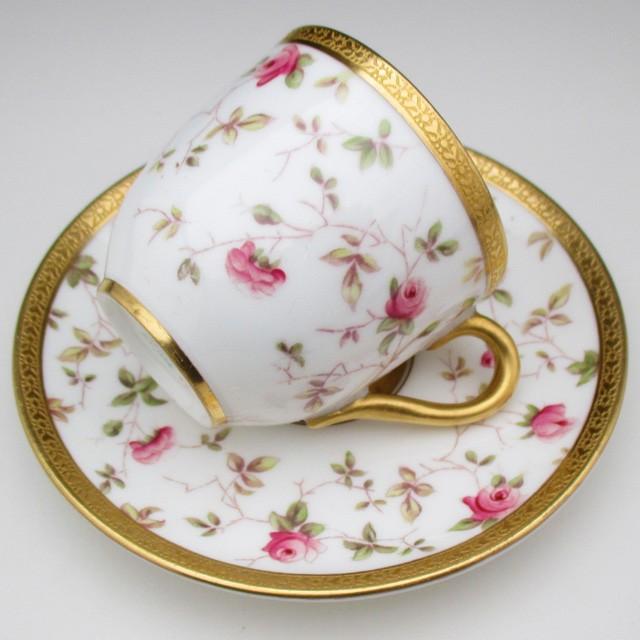 コールポート 金彩薔薇文 キャビネット カップ&ソーサー コールポート 金彩薔薇文 キャビネット カップ&ソーサー