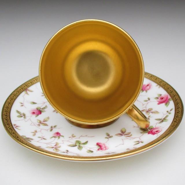コールポート 金彩薔薇文 キャビネット カップ&ソーサー コールポート 金彩薔薇文 キャビネット カップ&ソーサー