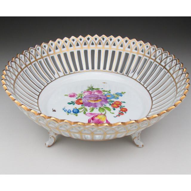 4042698 ドレスデン絵皿、透かし金彩 ヴィンテージ 美品 ハンドペイント マイセン窯、ドレスデン絵付けの透かし皿 – jewelry-marche-fr