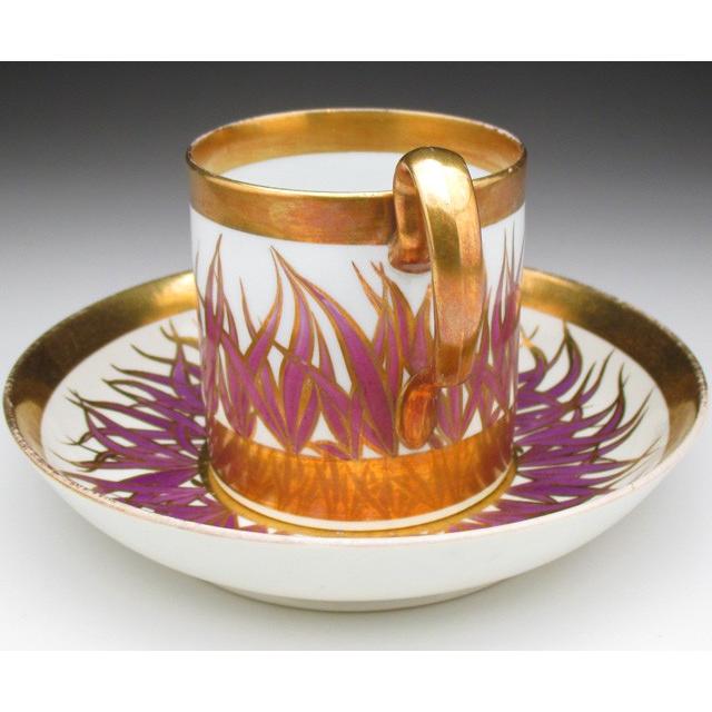 MINTON ミントン 金彩草文 カップ&ソーサー アンティーク 19 MINTON ミントン 金彩草文 カップ&ソーサー アンティーク 19