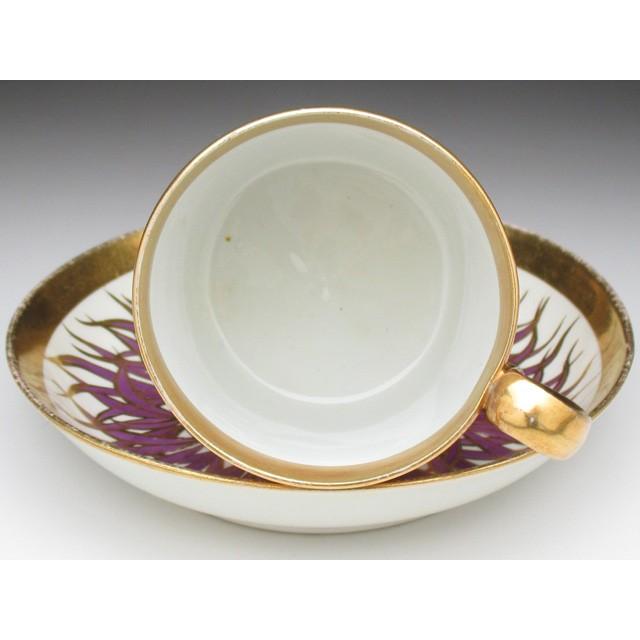 MINTON ミントン 金彩草文 カップ&ソーサー アンティーク 19 MINTON ミントン 金彩草文 カップ&ソーサー アンティーク 19