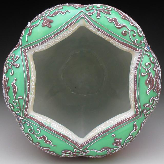 【CM304】オールドノリタケ 湖畔の風景 花瓶 高21cm 夕焼け 花入 花器 CM304】オールドノリタケ 湖畔の風景 花瓶 高21cm 夕焼け 花入 花器