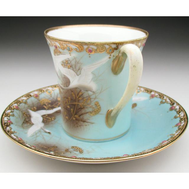 時間指定不可時間指定不可オールドノリタケ 金盛りジュール フライング