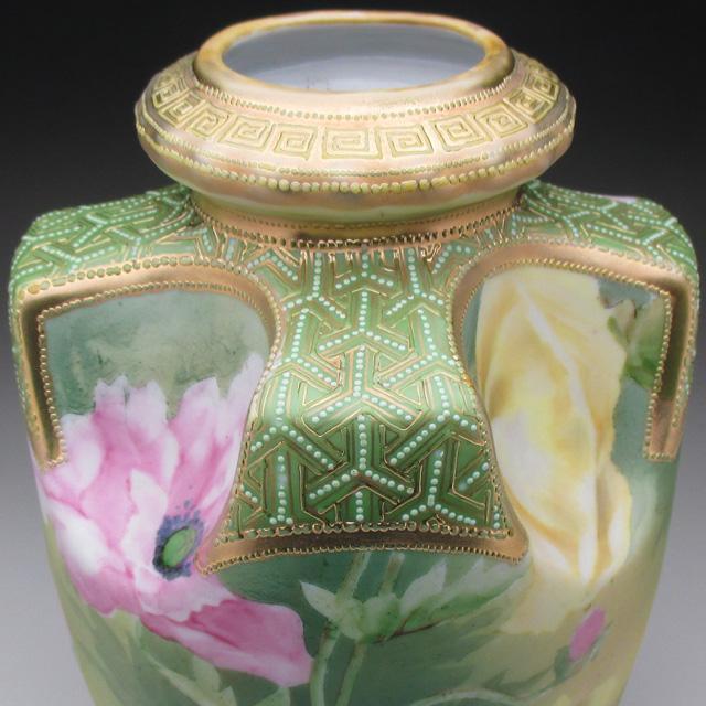 極希少 美品 明治33年◆オールドノリタケ 金盛りジュール盛薔薇装飾三つ脚 大鉢 極希少 美品 明治33年◇オールドノリタケ 金盛りジュール盛薔薇