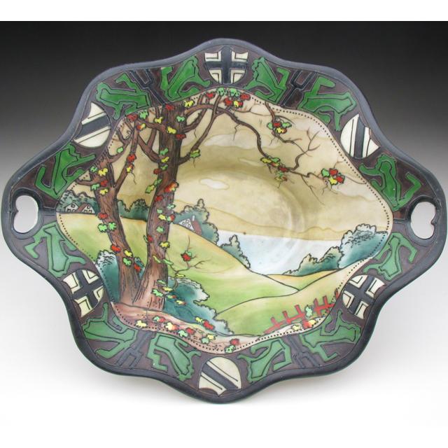 オールドノリタケ 風景絵 ボウル』