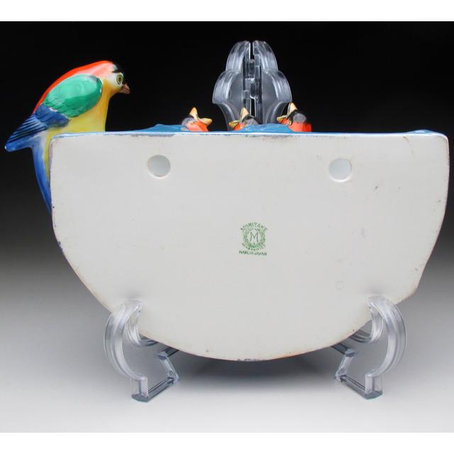 ノリタケ オールドノリタケ 鳥の巣フィギュア 壁掛け花瓶 ノリタケ オールドノリタケ 鳥の巣フィギュア 壁掛け花瓶